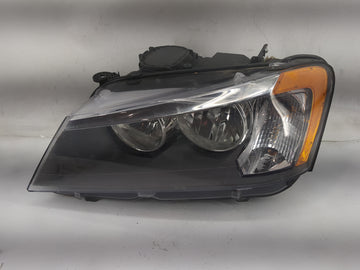 2011-2014 Bmw X3 Driver Left Oem Head Light Headlight Lamp Black - Oemusedautoparts1.com