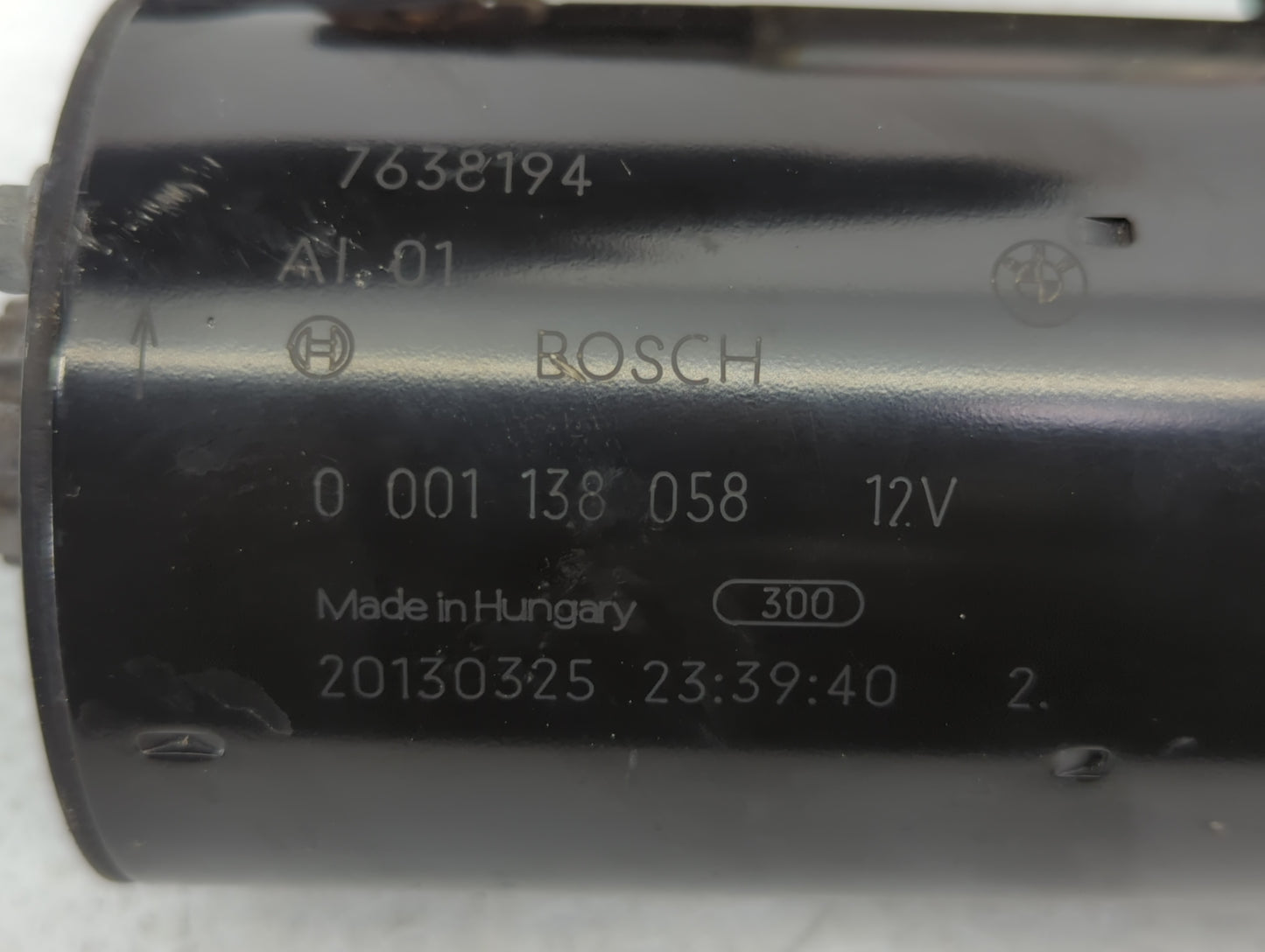 2011-2017 Bmw X3 Car Starter Motor Solenoid OEM P/N:001 138 058 7638194 Fits OEM Used Auto Parts - Oemusedautoparts1.com