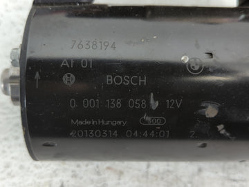 2011-2017 Bmw X3 Car Starter Motor Solenoid OEM P/N:0 001 138 058 Fits Fits 2011 2012 2013 2014 2015 2016 2017 2018 2019 2020 OEM Used Auto Parts