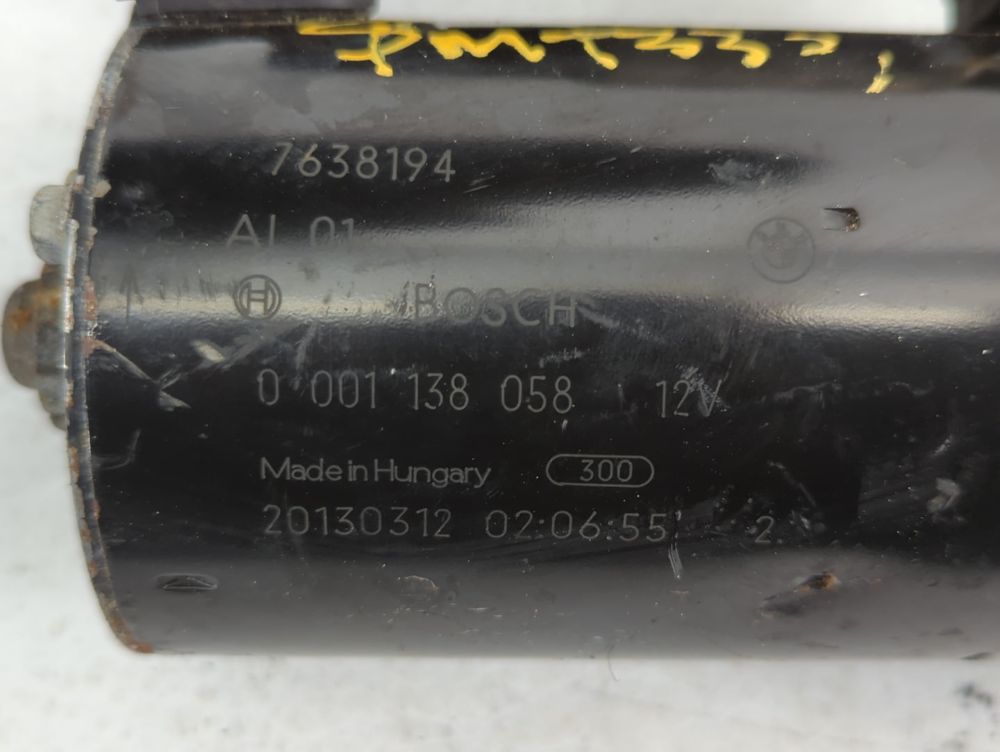 2011-2017 Bmw X3 Car Starter Motor Solenoid OEM P/N:0 001 138 058 7638194 Fits OEM Used Auto Parts - Oemusedautoparts1.com