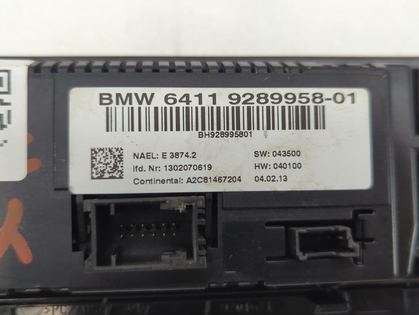 2011-2014 Bmw X3 Climate Control Module Temperature AC/Heater Replacement P/N:6411 9289958 -01 Fits Fits 2011 2012 2013 2014