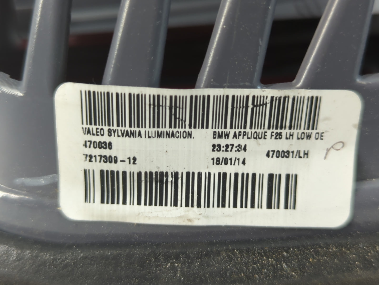 2014 Bmw X3 Tail Light Assembly Driver Left OEM P/N:470036 470031/LH, 7217300-12 Fits OEM Used Auto Parts - Oemusedautoparts