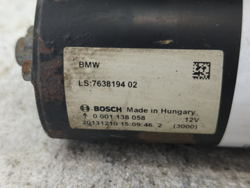 2011-2017 Bmw X3 Car Starter Motor Solenoid OEM P/N:7638194 0001138058 Fits Fits 2011 2012 2013 2014 2015 2016 2017 2018 2019 2020 OEM Used Auto Parts