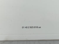 2014 Bmw X4 Owners Manual Book Guide OEM Used Auto Parts - Oemusedautoparts1.com