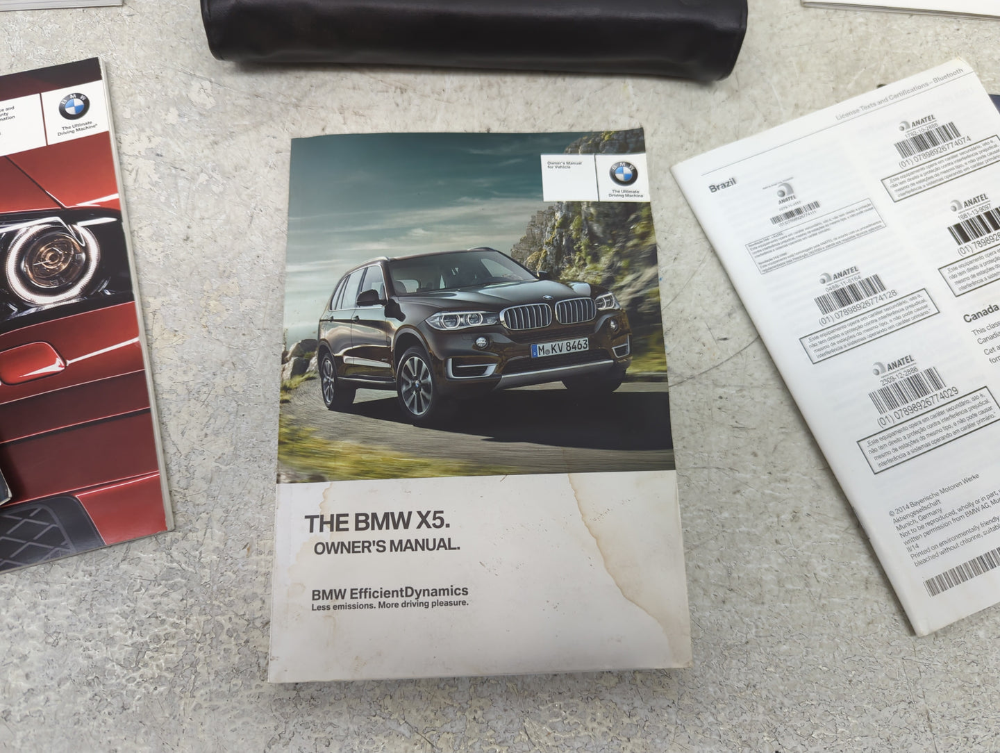 2014 Bmw X5 Owners Manual Book Guide P/N:01 40 2 928 198 OEM Used Auto Parts - Oemusedautoparts1.com
