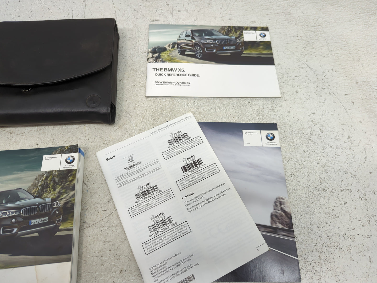 2014 Bmw X5 Owners Manual Book Guide P/N:01 40 2 928 198 OEM Used Auto Parts - Oemusedautoparts1.com