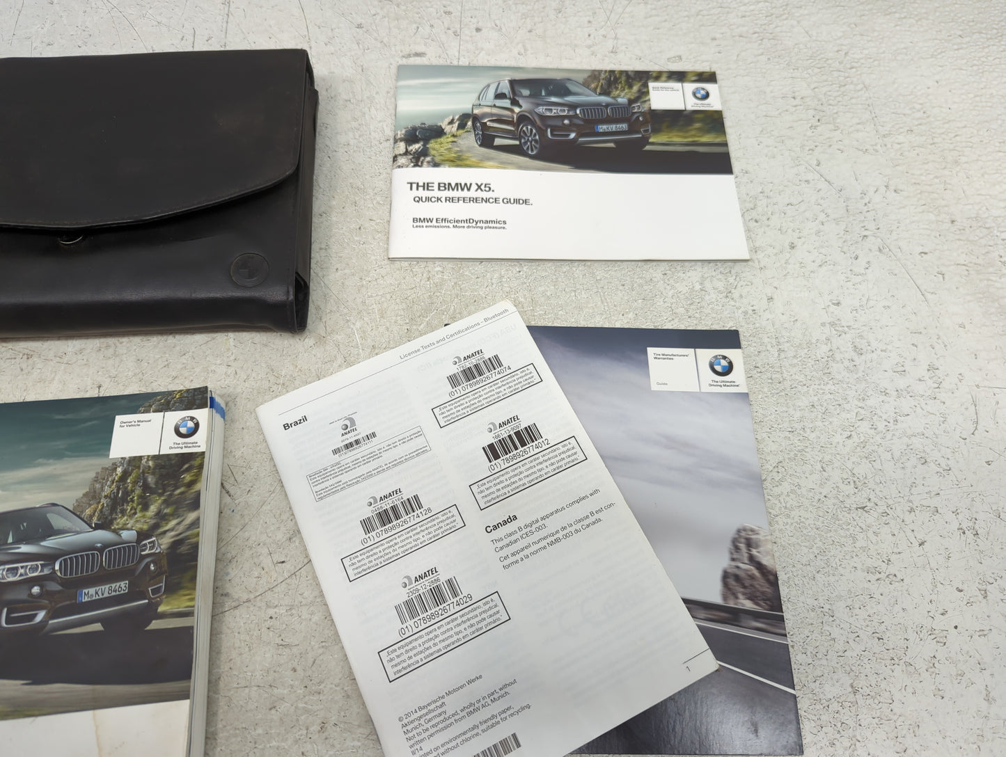 2014 Bmw X5 Owners Manual Book Guide P/N:01 40 2 928 198 OEM Used Auto Parts - Oemusedautoparts1.com