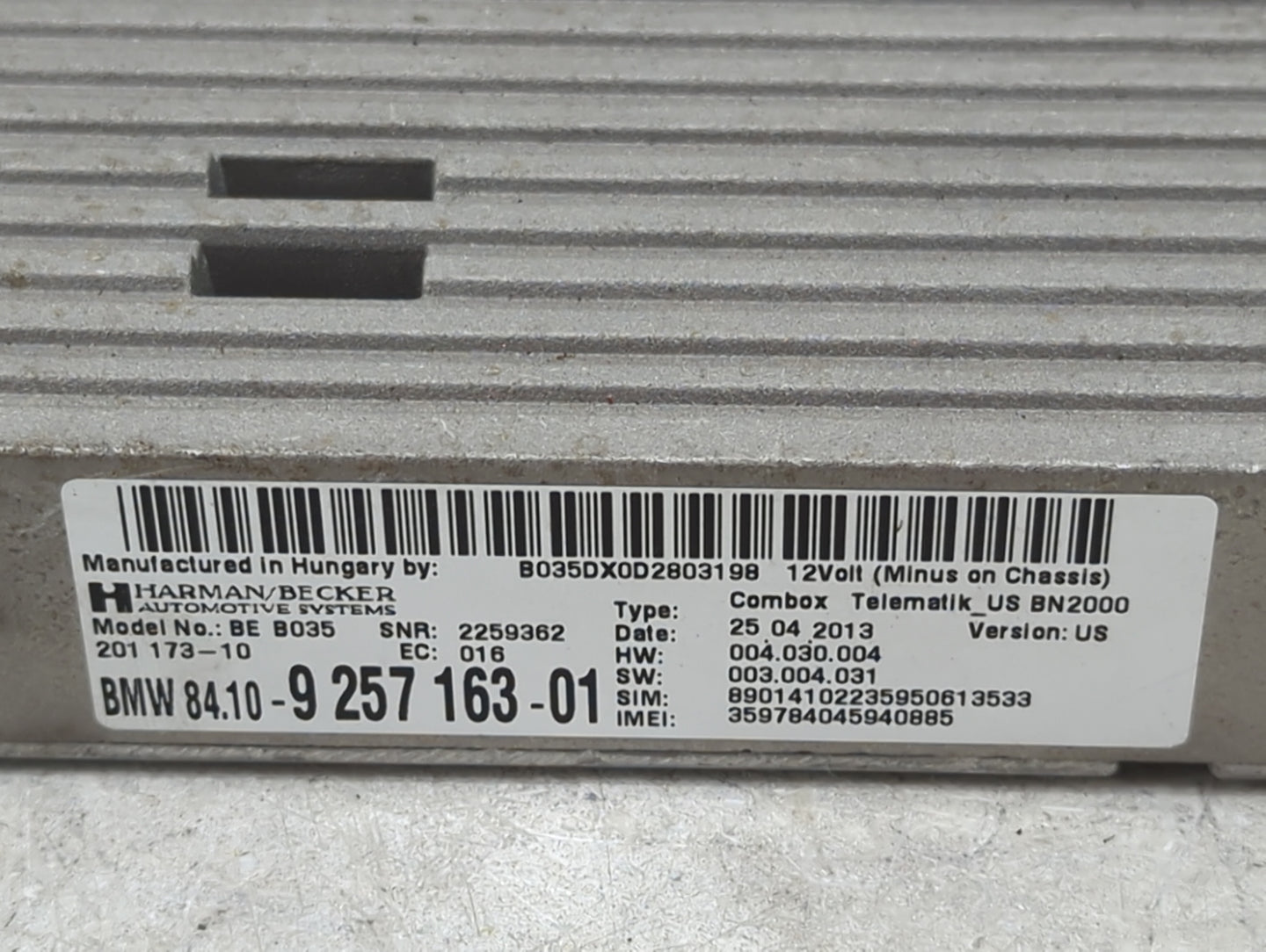 2014-2018 Bmw X5 Telematics Control Module - Oemusedautoparts1.com