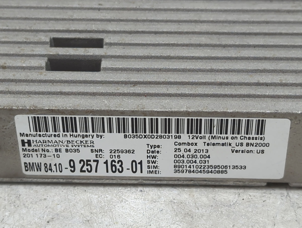 2014-2018 Bmw X5 Telematics Control Module - Oemusedautoparts1.com