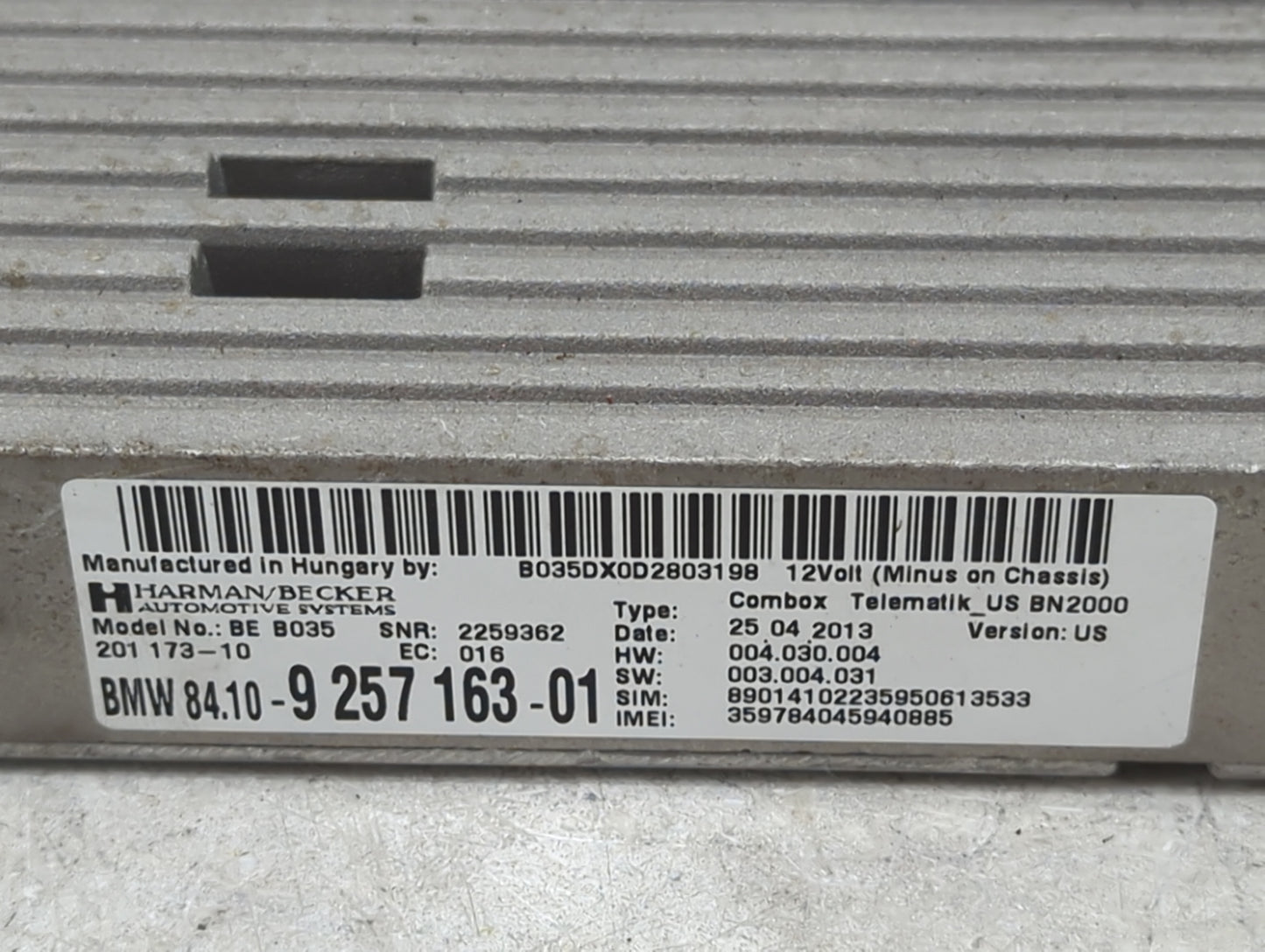 2014-2018 Bmw X5 Telematics Control Module - Oemusedautoparts1.com