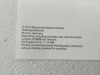 2014 Bmw X5 Owners Manual Book Guide OEM Used Auto Parts - Oemusedautoparts1.com