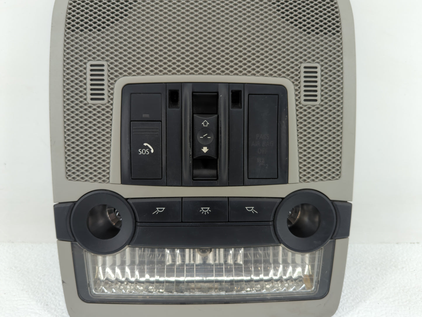 2014 Bmw X6 Overhead Roof Console Beige - Oemusedautoparts1.com