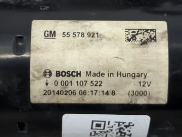 2014-2021 Buick Encore Car Starter Motor Solenoid OEM P/N:55 578 921 Fits Fits 2014 2015 2016 2017 2018 2019 2020 2021 OEM Used Auto Parts