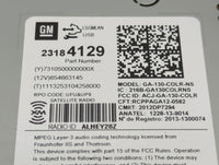 2013-2014 Buick Encore Radio AM FM Cd Player Receiver Replacement P/N:23184129 GA-130-COLR-NS, ACJ-GA-130-COLR Fits Fits 201