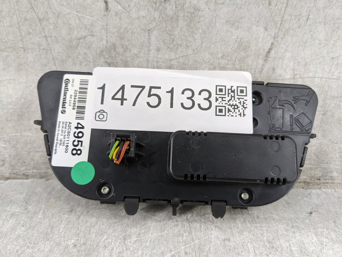 2013-2016 Buick Encore Climate Control Module Temperature AC/Heater Replacement P/N:22944958 A2C50111600 Fits OEM Used Auto 