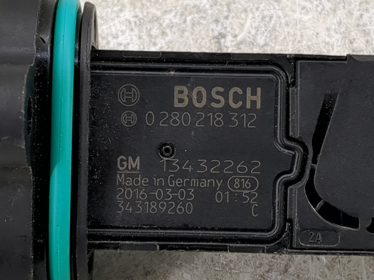 2016-2019 Buick Encore Mass Air Flow Meter Maf 1496835 - Oemusedautoparts1.com