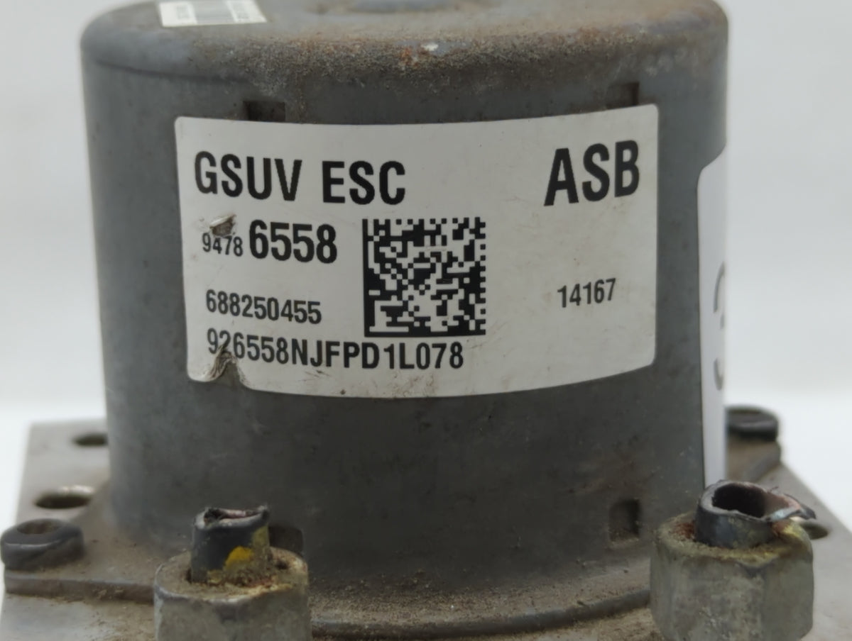 2014 Buick Encore Anti-Lock Brake ABS Pump Module Actuator OEM P/N:95367358 94786558, 95367356 Fits Fits 2013 OEM Used Auto 