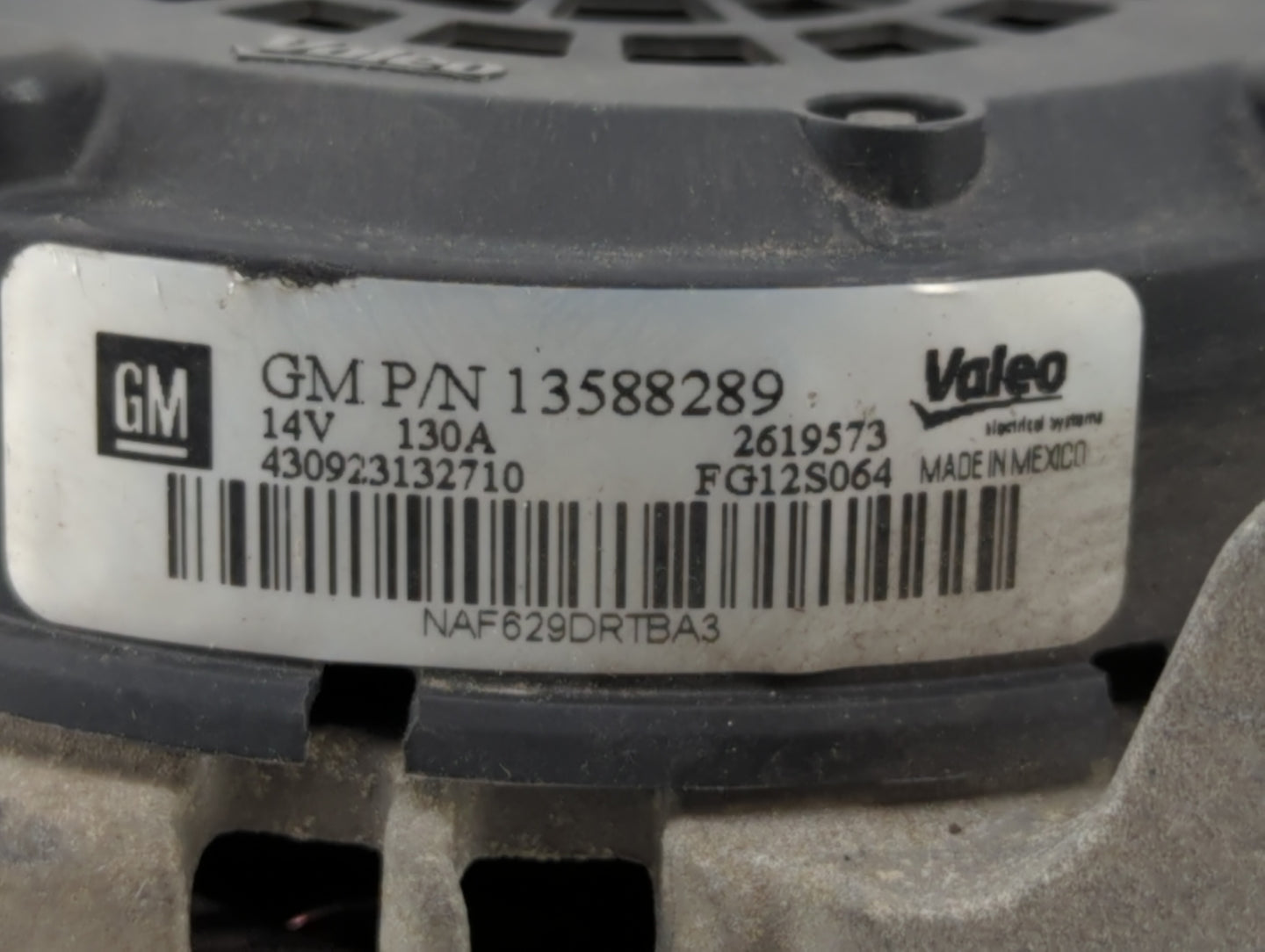 2013-2019 Buick Encore Alternator Replacement Generator Charging Assembly Engine OEM P/N:13577154 13597226 Fits OEM Used Aut