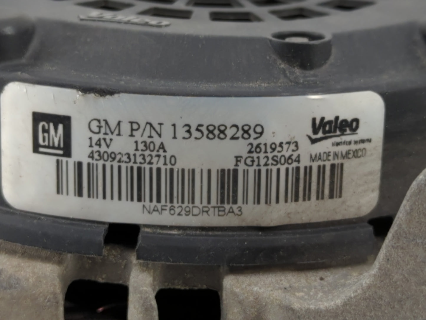 2013-2019 Buick Encore Alternator Replacement Generator Charging Assembly Engine OEM P/N:13577154 13597226 Fits OEM Used Aut