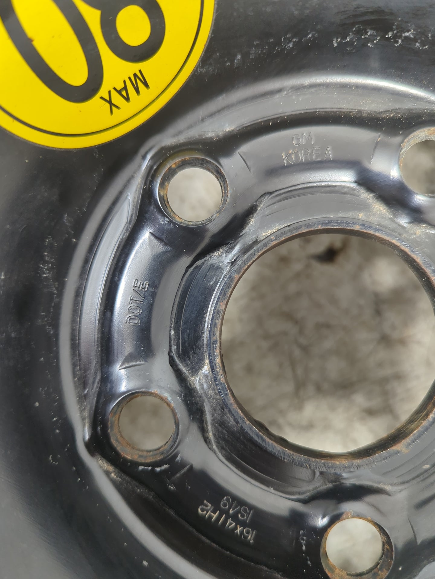 2014 Buick Encore Spare Donut Tire Wheel Rim Oem - Oemusedautoparts1.com