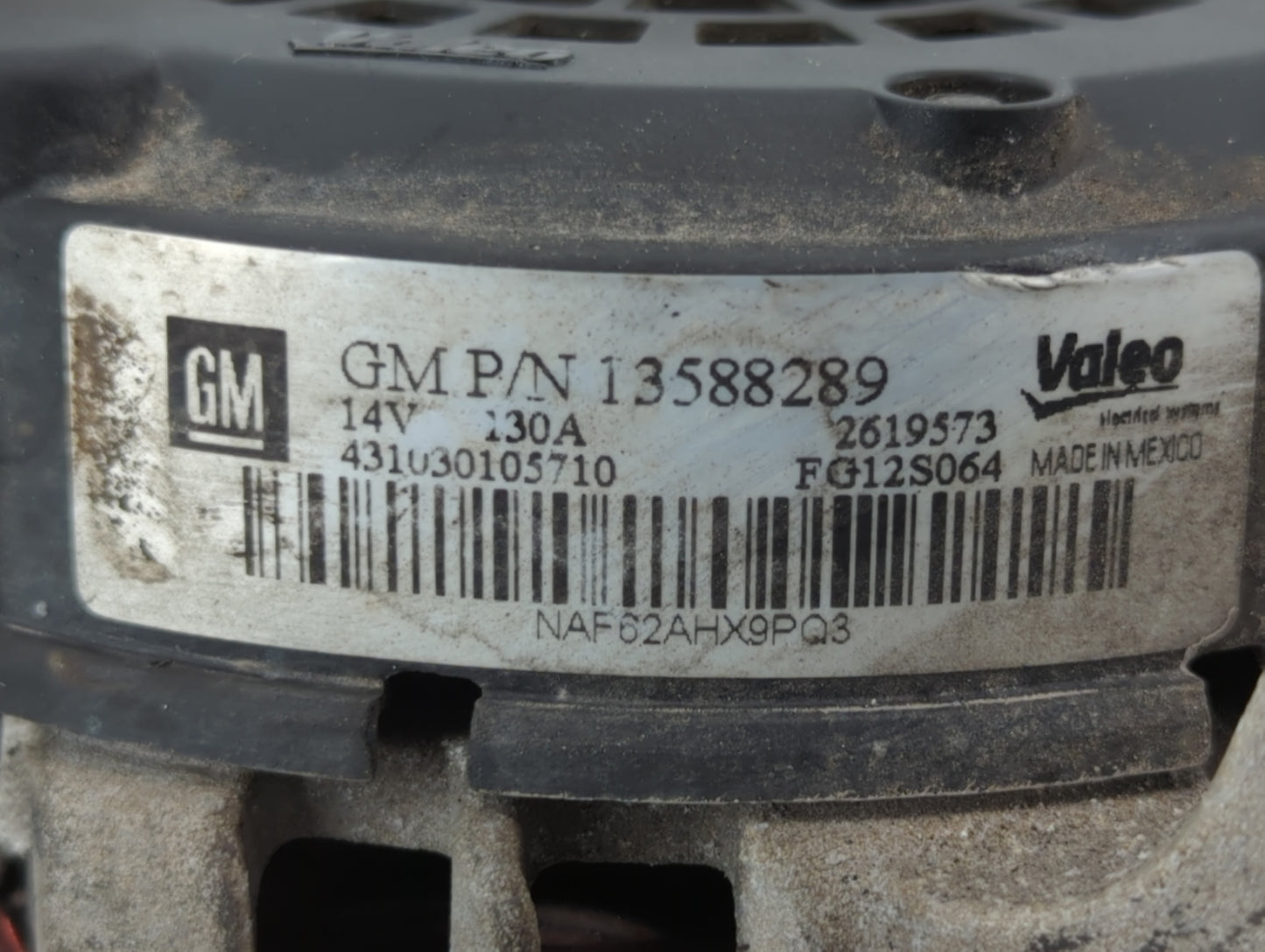 2013-2021 Buick Encore Alternator Replacement Generator Charging Assembly Engine OEM P/N:13588289 Fits OEM Used Auto Parts -