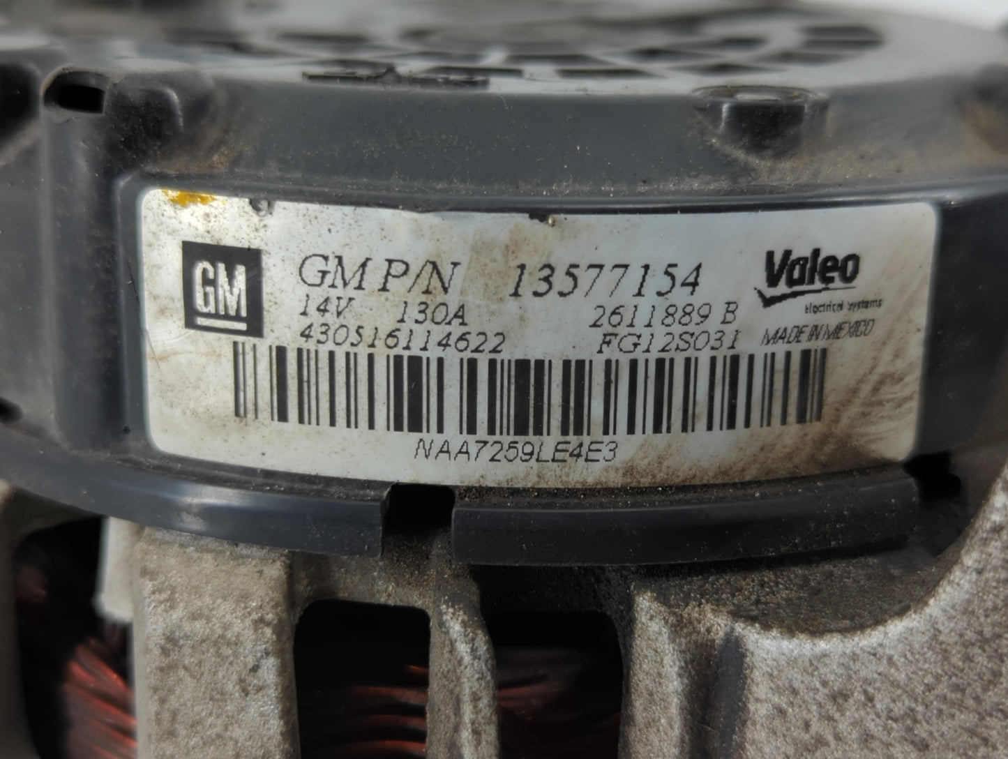 2013-2021 Buick Encore Alternator Replacement Generator Charging Assembly Engine OEM P/N:13577154 Fits OEM Used Auto Parts -