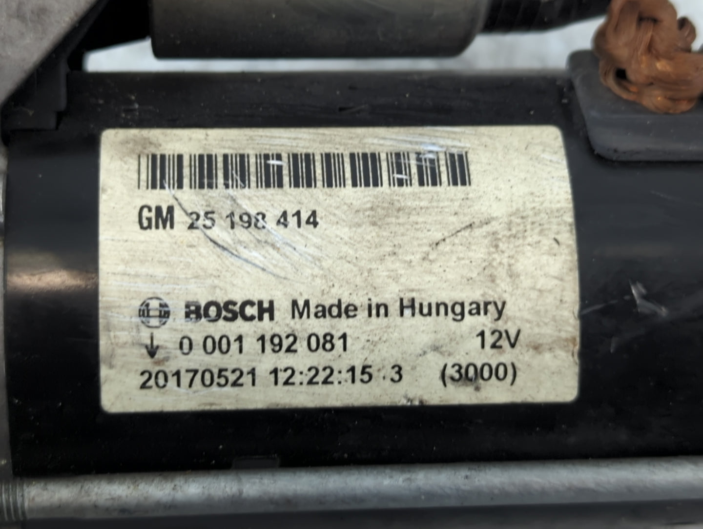 2014-2021 Buick Encore Car Starter Motor Solenoid OEM P/N:20170521 0 001 192 081 Fits Fits 2014 2015 2016 2017 2018 2019 202