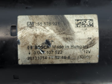 2014-2021 Buick Encore Car Starter Motor Solenoid OEM P/N:55 578 921 Fits Fits 2014 2015 2016 2017 2018 2019 2020 2021 OEM Used Auto Parts