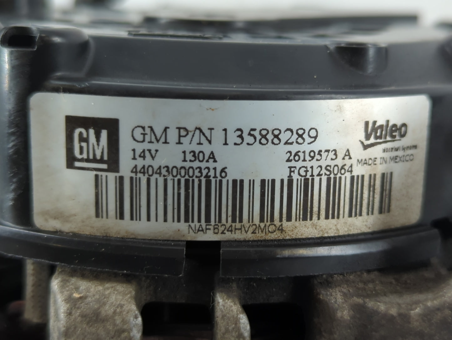 2013-2021 Buick Encore Alternator Replacement Generator Charging Assembly Engine OEM P/N:13588289 Fits OEM Used Auto Parts -