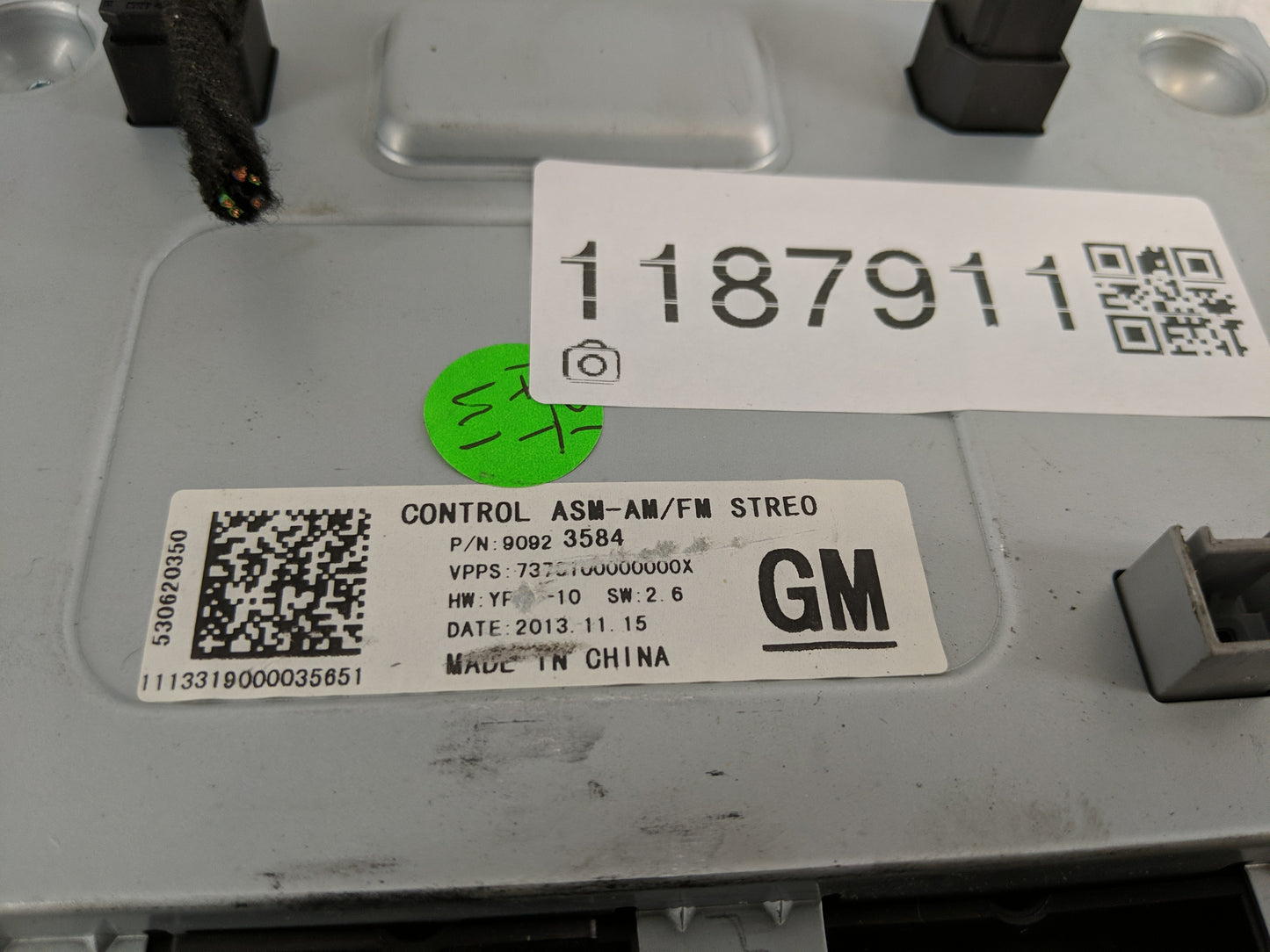 2014 Buick Lacrosse Radio AM FM Cd Player Receiver Replacement P/N:90923584 Fits OEM Used Auto Parts - Oemusedautoparts1.com