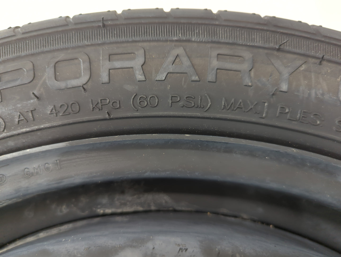 2014 Buick Lacrosse Spare Donut Tire Wheel Rim Oem - Oemusedautoparts1.com