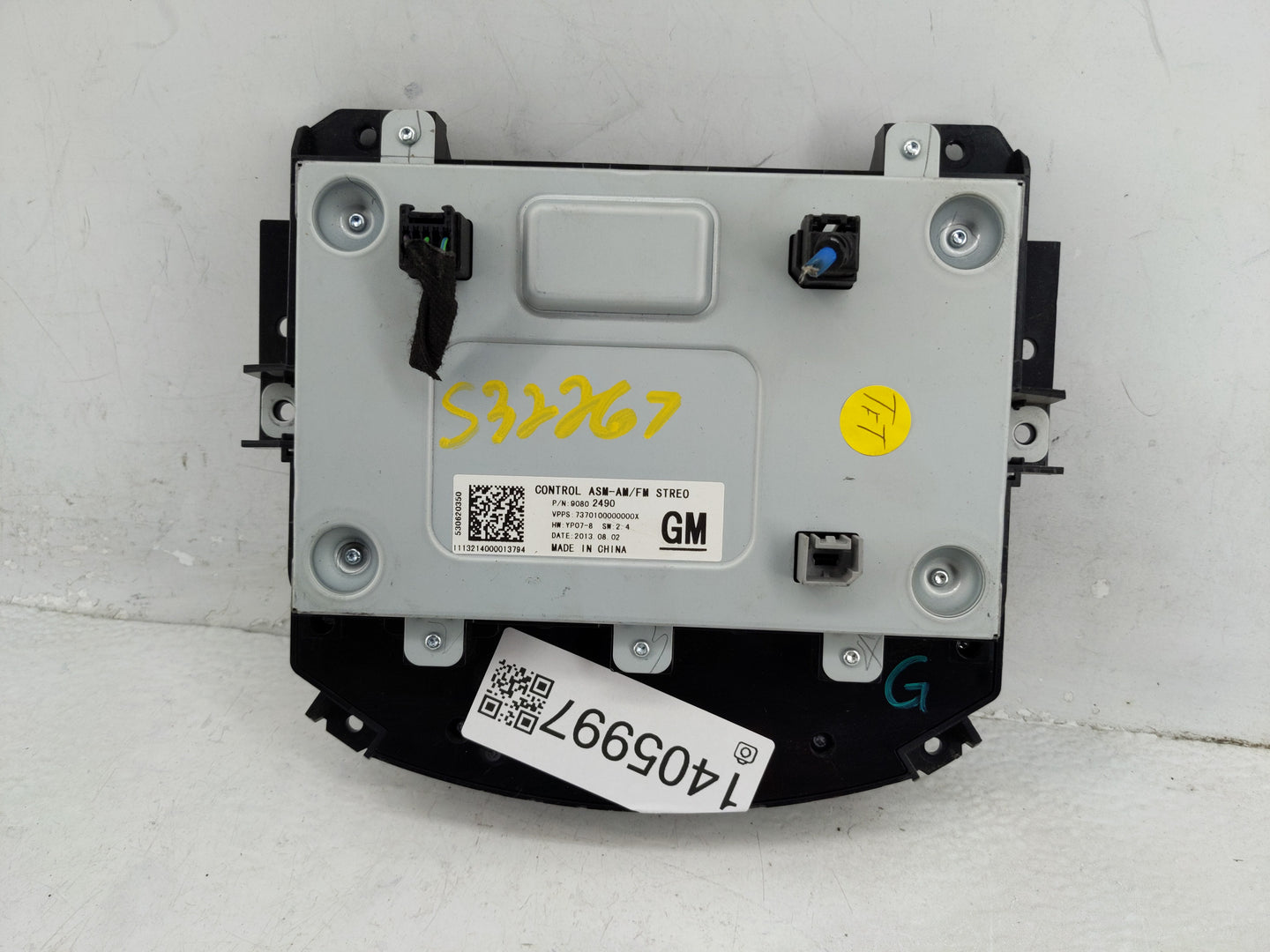 2014 Buick Lacrosse Radio AM FM Cd Player Receiver Replacement P/N:90802489 Fits OEM Used Auto Parts - Oemusedautoparts1.com