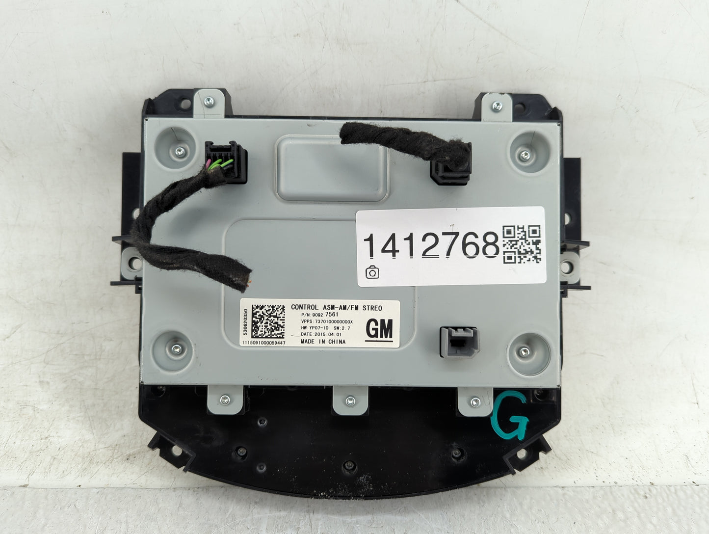 2014-2016 Buick Lacrosse Radio AM FM Cd Player Receiver Replacement P/N:90927561 Fits Fits 2014 2015 2016 OEM Used Auto Part