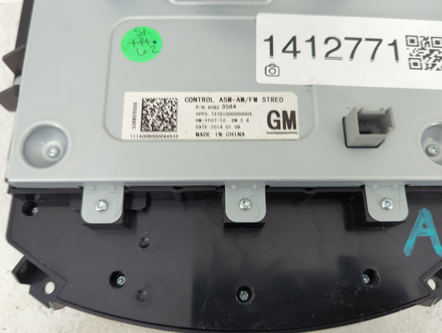2014 Buick Lacrosse Radio AM FM Cd Player Receiver Replacement P/N:90923584 Fits OEM Used Auto Parts - Oemusedautoparts1.com