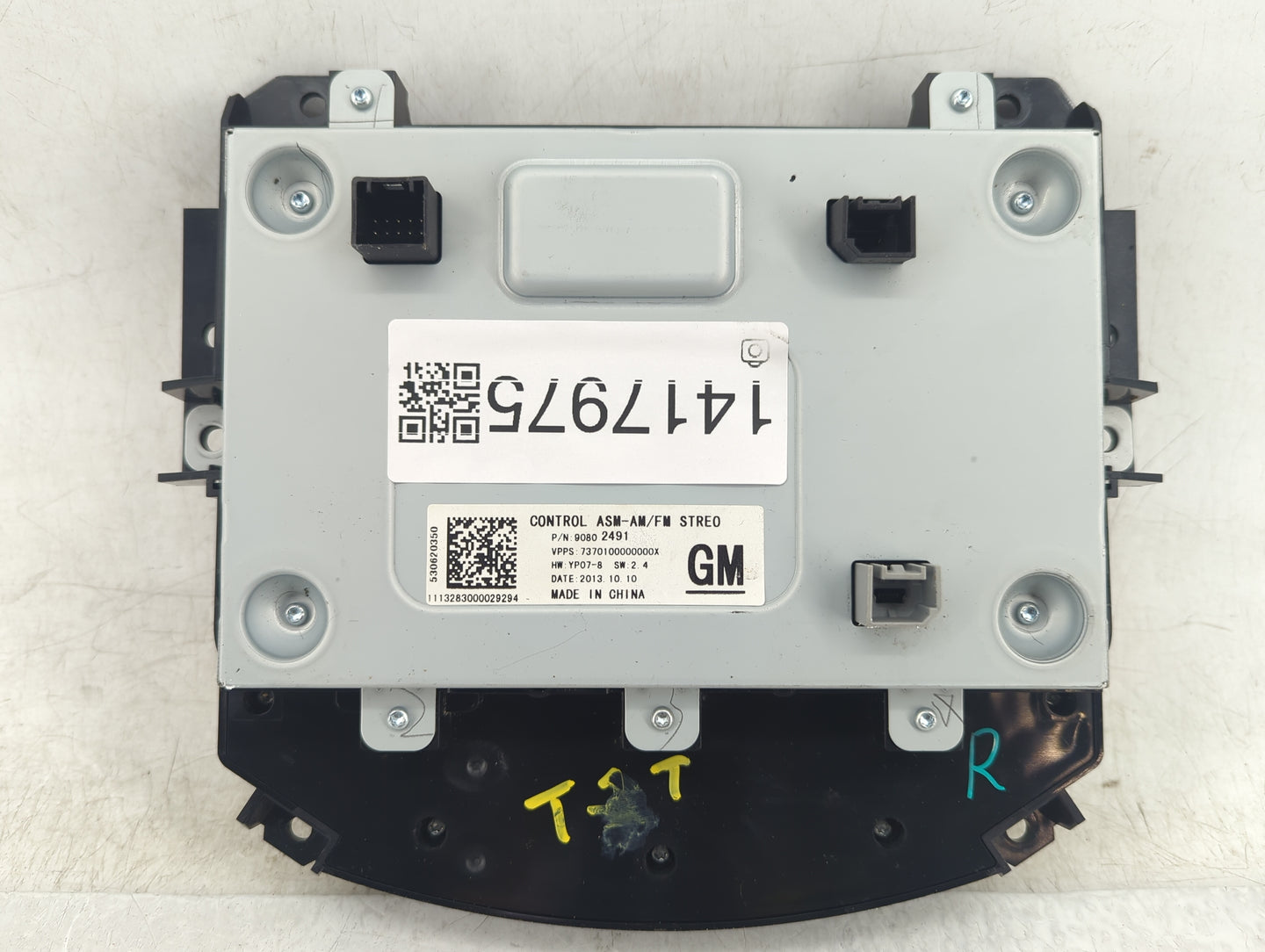 2014 Buick Lacrosse Radio AM FM Cd Player Receiver Replacement P/N:90802491 Fits OEM Used Auto Parts - Oemusedautoparts1.com