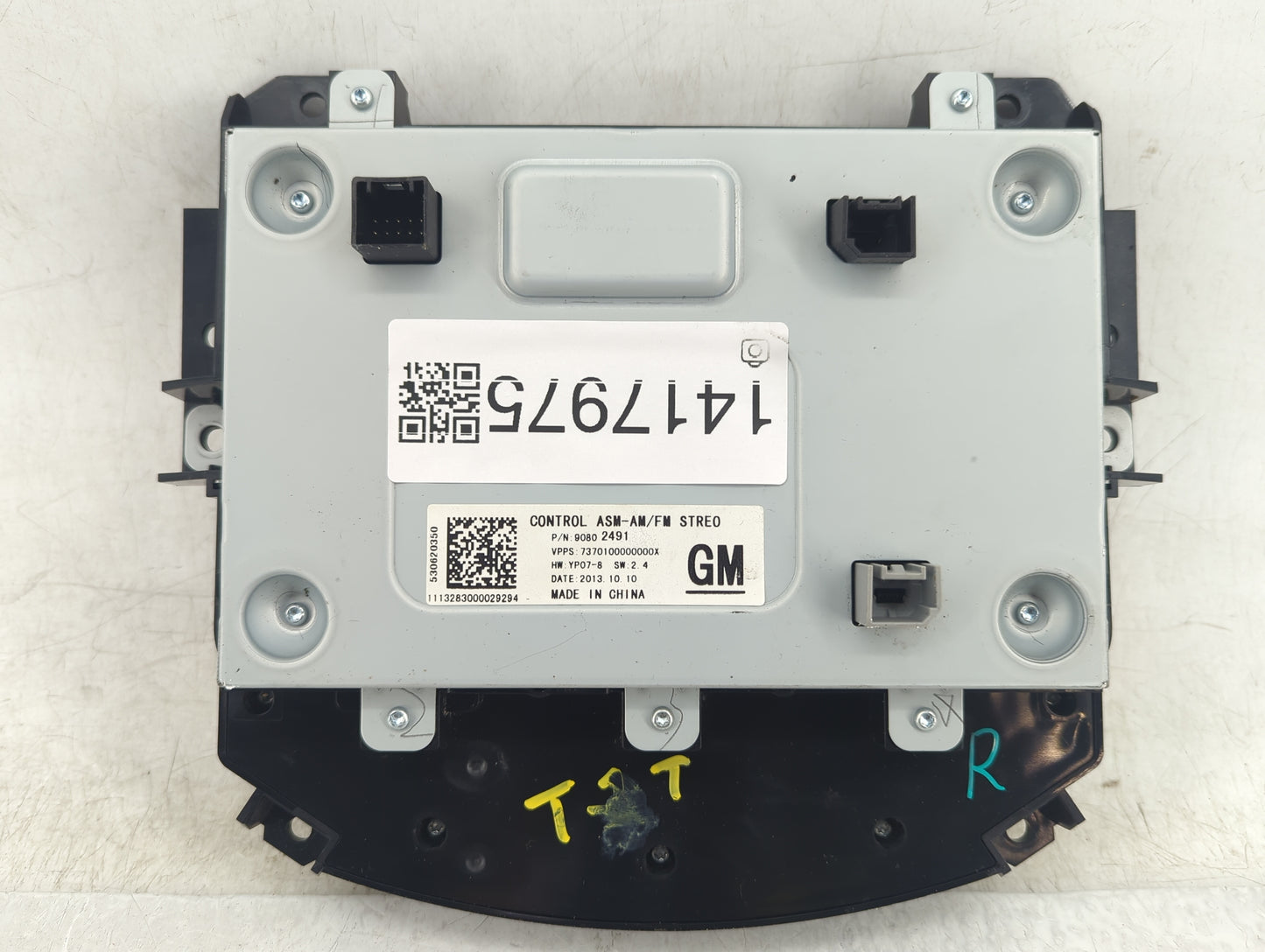 2014 Buick Lacrosse Radio AM FM Cd Player Receiver Replacement P/N:90802491 Fits OEM Used Auto Parts - Oemusedautoparts1.com