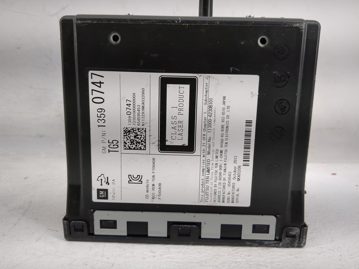 2014 Buick Lacrosse Radio AM FM Cd Player Receiver Replacement P/N:13590747 Fits OEM Used Auto Parts - Oemusedautoparts1.com