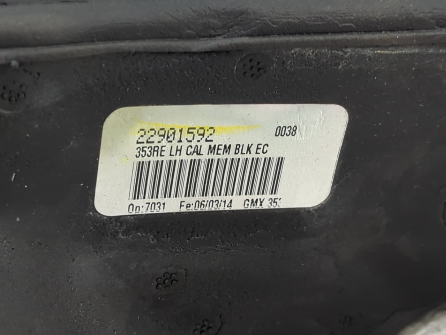 2014-2016 Buick Lacrosse Driver Side View Mirror - Left Door Mirror OEM Used - Oemusedautoparts1.com