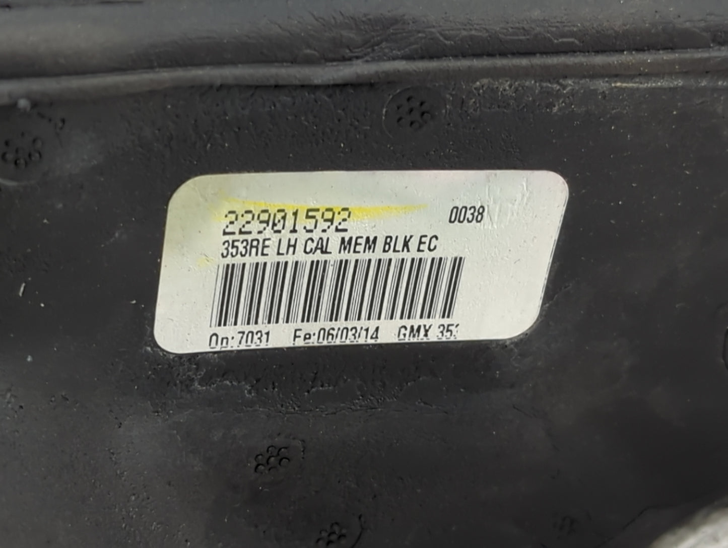 2014-2016 Buick Lacrosse Driver Side View Mirror - Left Door Mirror OEM Used - Oemusedautoparts1.com