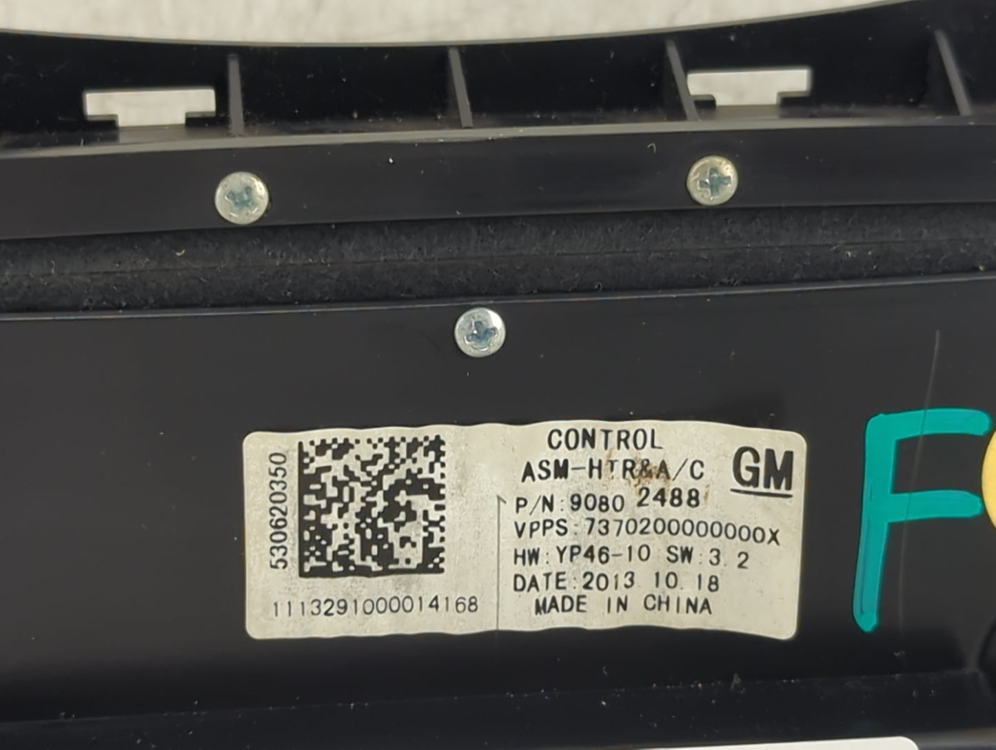 2014-2016 Buick Lacrosse Climate Control Module Temperature AC/Heater Replacement P/N:90802488 Fits Fits 2014 2015 2016 OEM 
