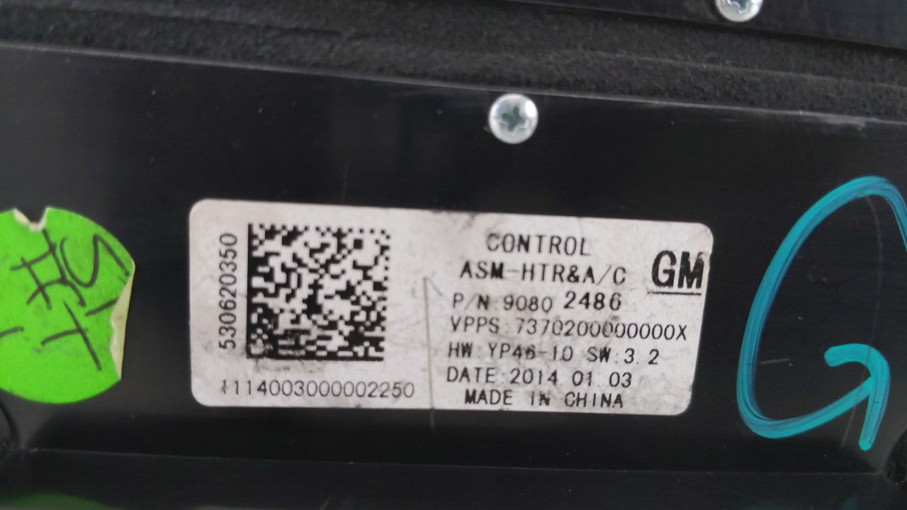 2014-2016 Buick Lacrosse Climate Control Module Temperature AC/Heater Replacement P/N:26679453 90802488 Fits Fits 2014 2015 