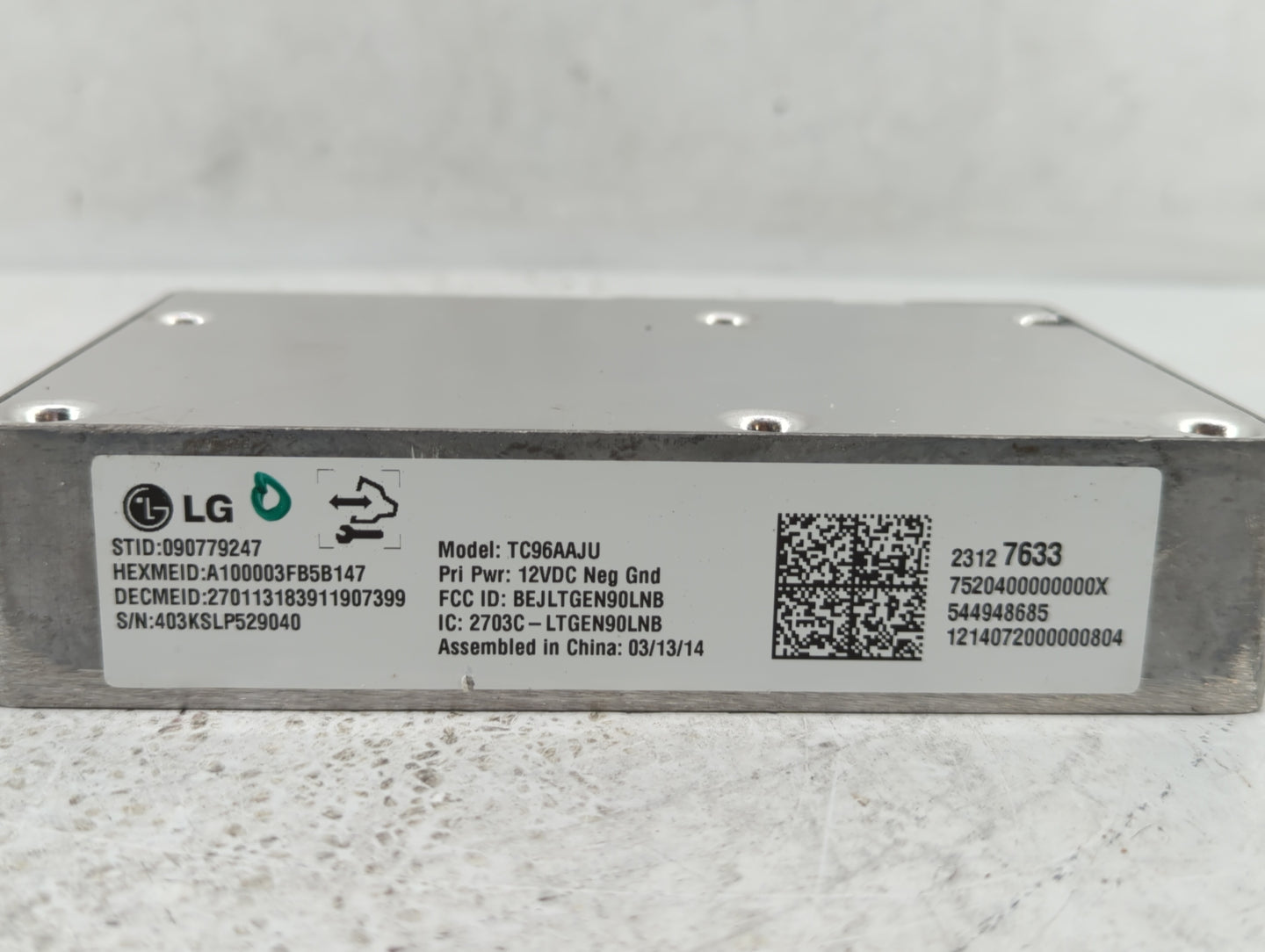 2014-2015 Buick Lacrosse Chassis Control Module Ccm Bcm Body Control 415837 - Oemusedautoparts1.com