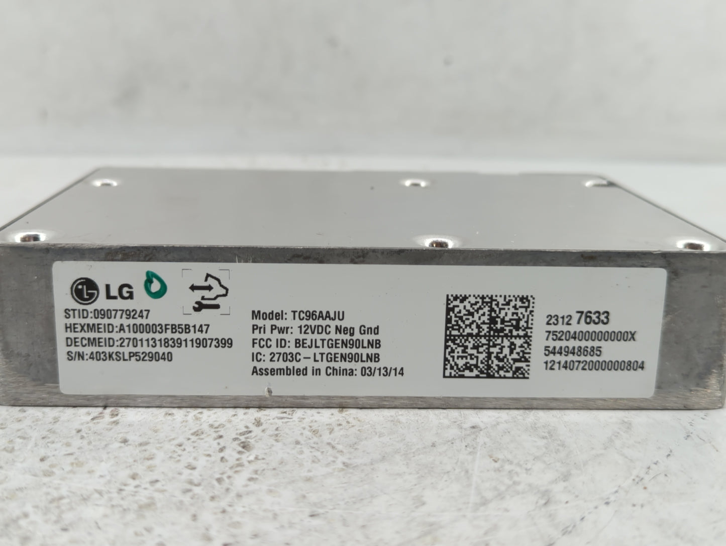 2014-2015 Buick Lacrosse Chassis Control Module Ccm Bcm Body Control 415837 - Oemusedautoparts1.com