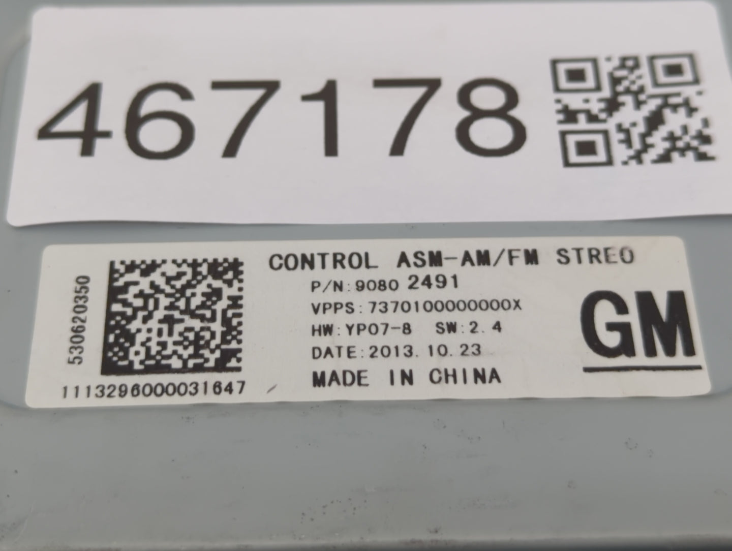 2014 Buick Lacrosse Radio AM FM Cd Player Receiver Replacement P/N:90802491 Fits OEM Used Auto Parts - Oemusedautoparts1.com