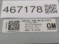 2014 Buick Lacrosse Radio AM FM Cd Player Receiver Replacement P/N:90802491 Fits OEM Used Auto Parts - Oemusedautoparts1.com