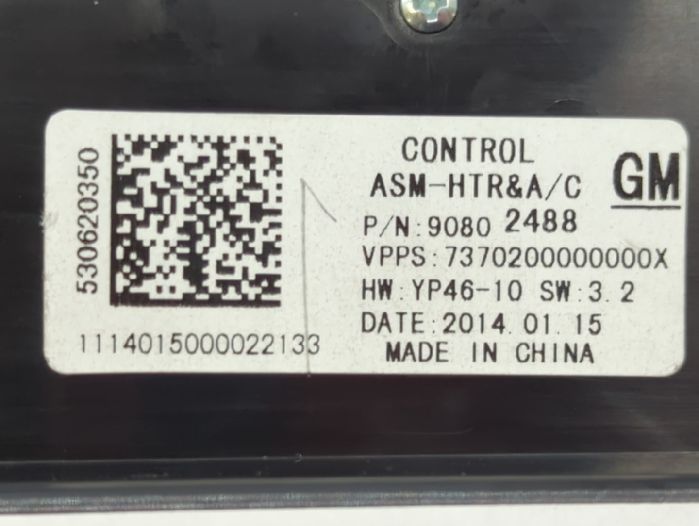 2014-2016 Buick Lacrosse Climate Control Module Temperature AC/Heater Replacement P/N:90802488 26679453 Fits Fits 2014 2015 