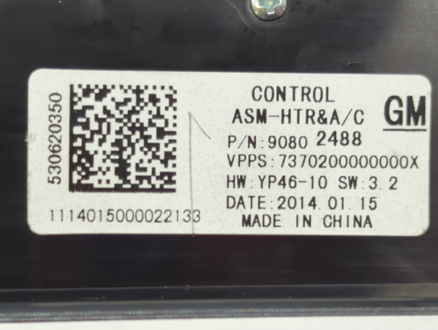 2014-2016 Buick Lacrosse Climate Control Module Temperature AC/Heater Replacement P/N:90802488 26679453 Fits Fits 2014 2015 