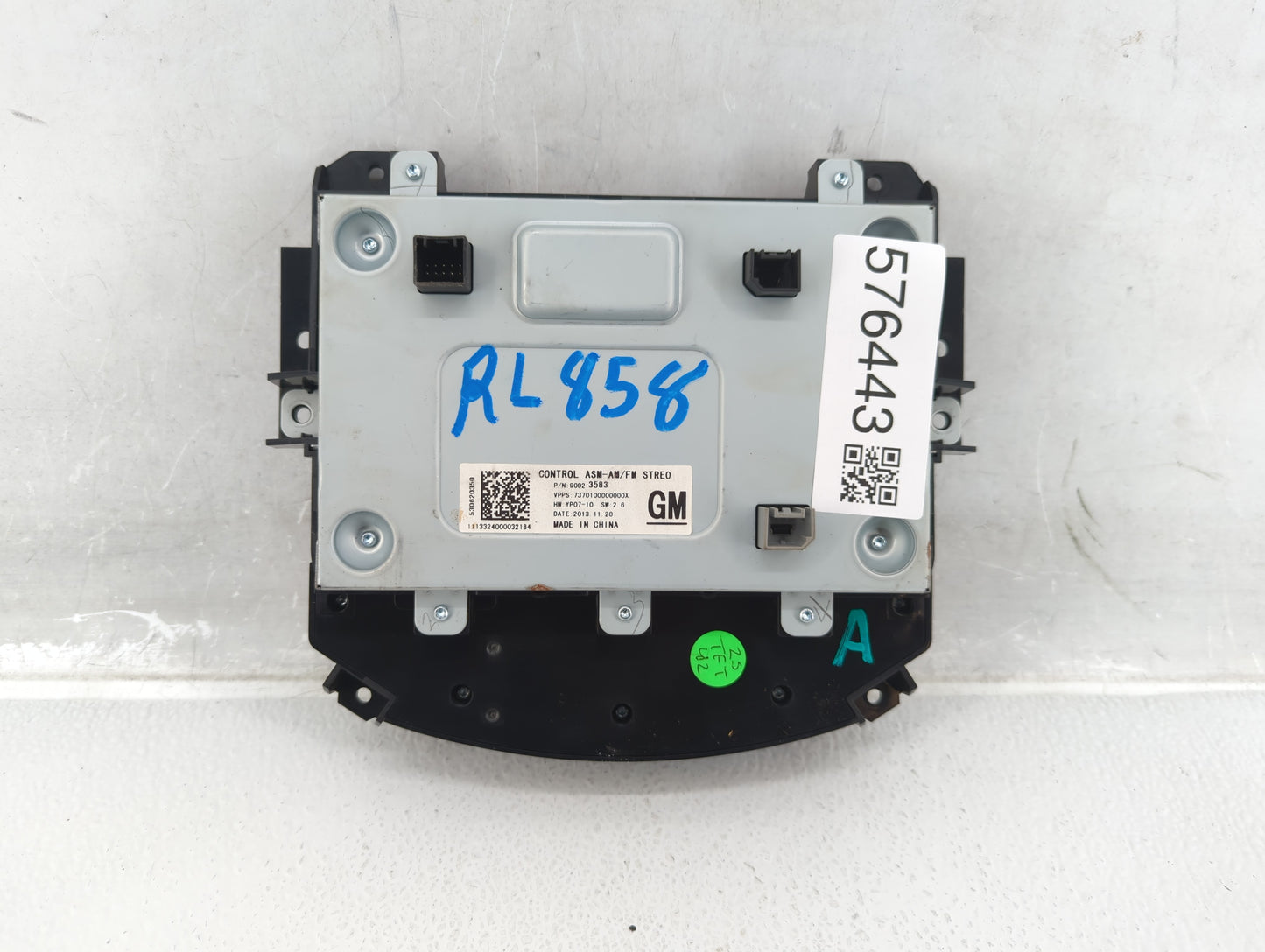 2014 Buick Lacrosse Radio AM FM Cd Player Receiver Replacement P/N:90923583 Fits OEM Used Auto Parts - Oemusedautoparts1.com
