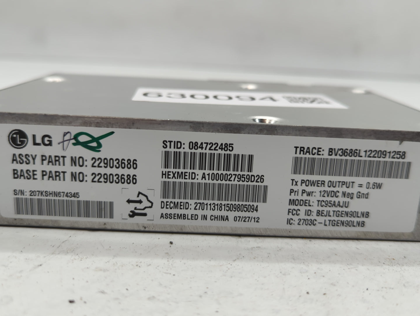 2014-2015 Buick Lacrosse Chassis Control Module Ccm Bcm Body Control - Oemusedautoparts1.com