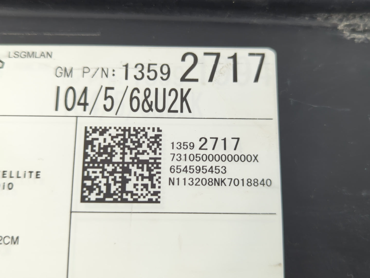 2014 Buick Lacrosse Radio AM FM Cd Player Receiver Replacement P/N:13592717 Fits OEM Used Auto Parts - Oemusedautoparts1.com